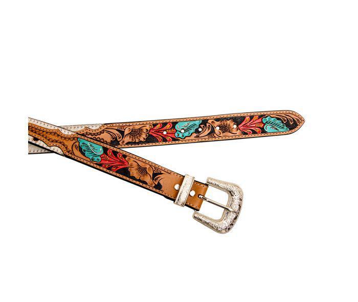 Myra Cummerband Hand-Tooled Concho Belt (S-6882)