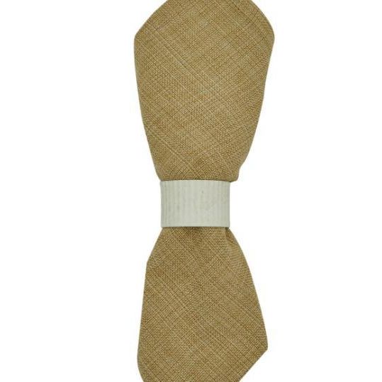 Crimped Napkin Ring Cream