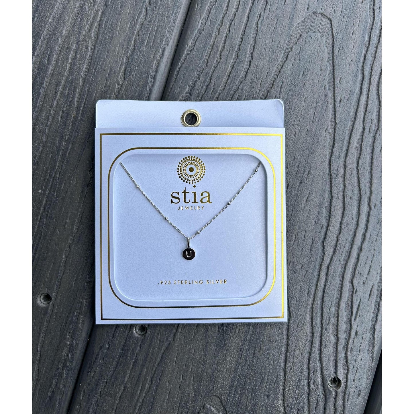 "U" Necklace (Sterling Silver)