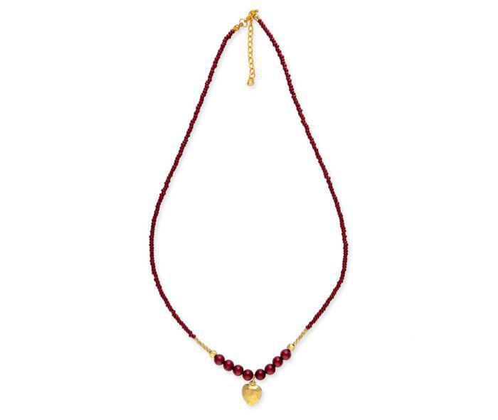 Myra Golden Heart Necklace (S-9002)