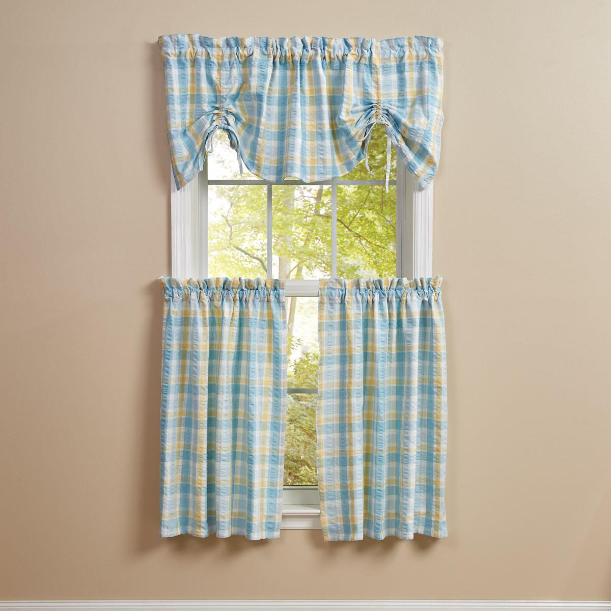 Forget Me Not Lined Farmhouse Valance