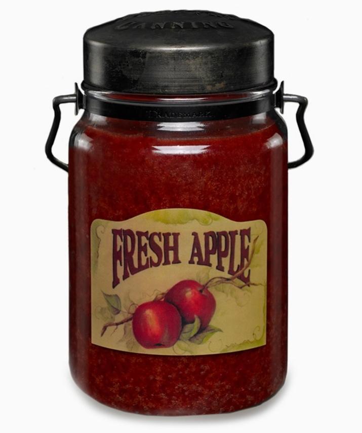 McCall’s Candles Classic Jar Candle-26oz- Fresh Apple