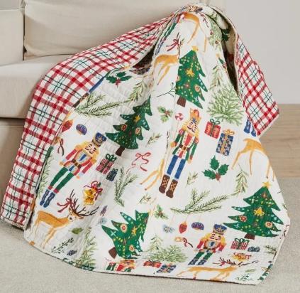 Nutcracker Quilted Throw