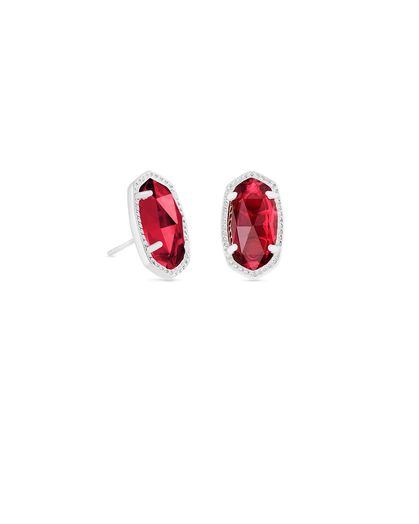Kendra Scott Ellie Silver Stud Earrings in Berry