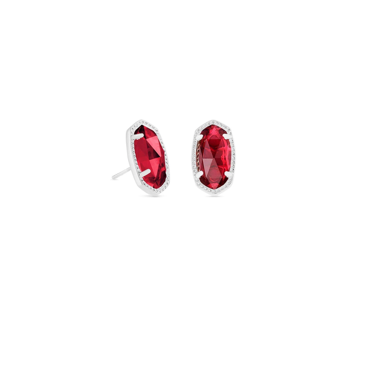 Kendra Scott Ellie Silver Stud Earrings in Berry