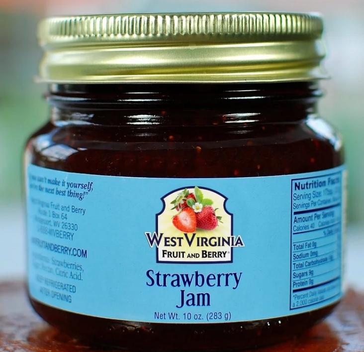 West Virginia Fruit & berry Strawberry Jam