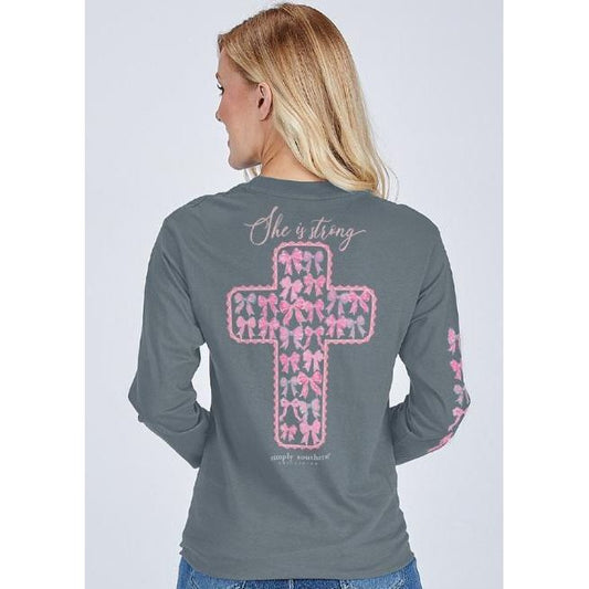 Simply Southern Long Sleeve Strong Tee