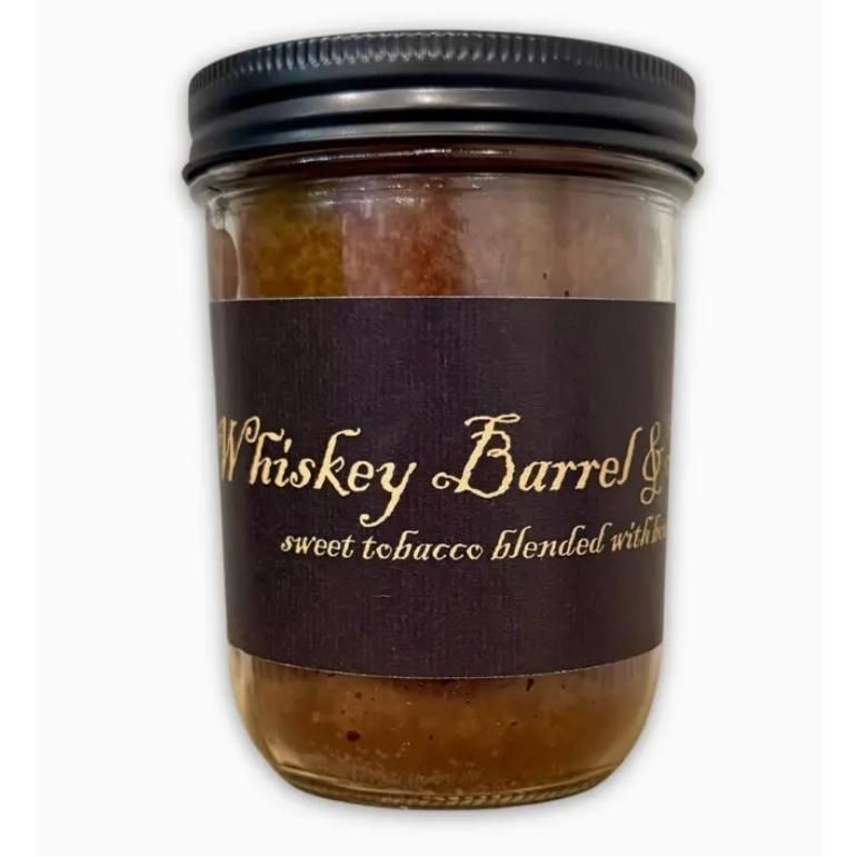 Black Label Whiskey Barrel & Tobacco Candle | 16oz Mason Jar