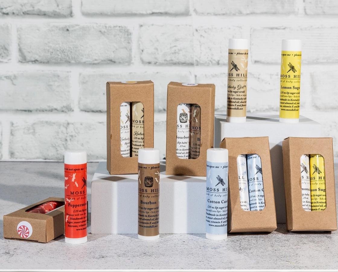 Moss Hill Lip Balm and Lip Scrub Set