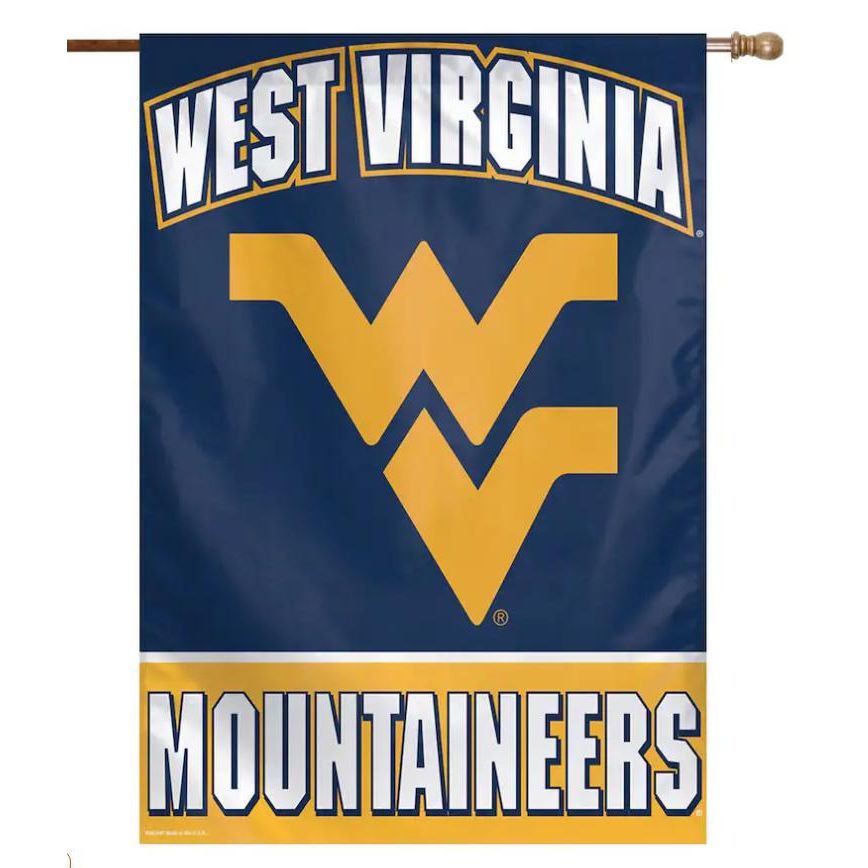 West Virginia Mountaineers 28" x 40" Full Name Single-Sided Vertical Banner