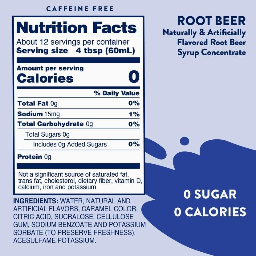 Jordan's Skinny Mixes Sugar Free Root Beer Float Syrup
