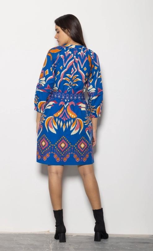 Cobalt Ikat Gia Dress