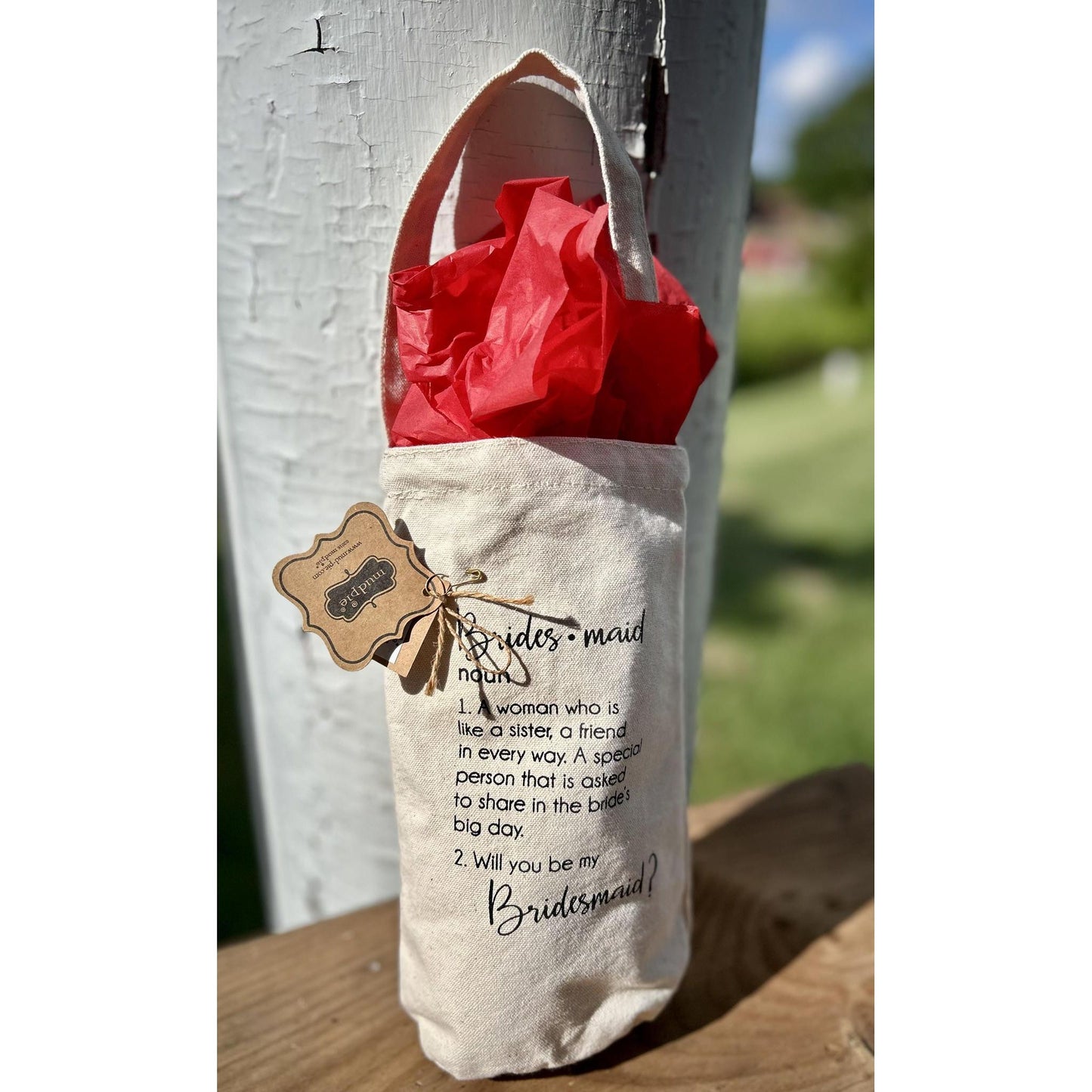 Bridesmaid Proposal Wine Bag