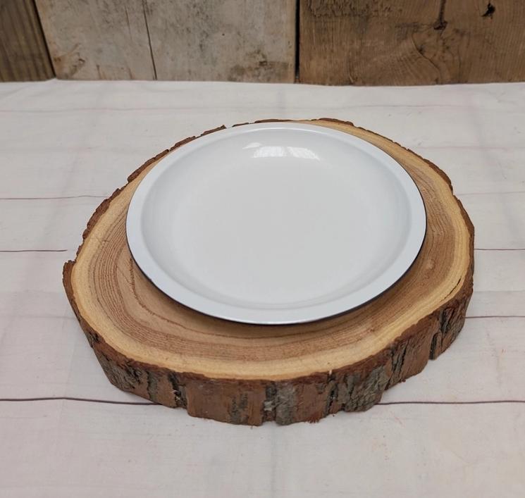 White Enamel Mini Plate