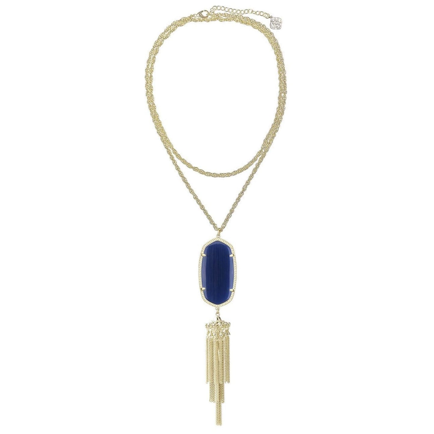 Kendra Scott Rayne Long Pendant Necklace in Navy