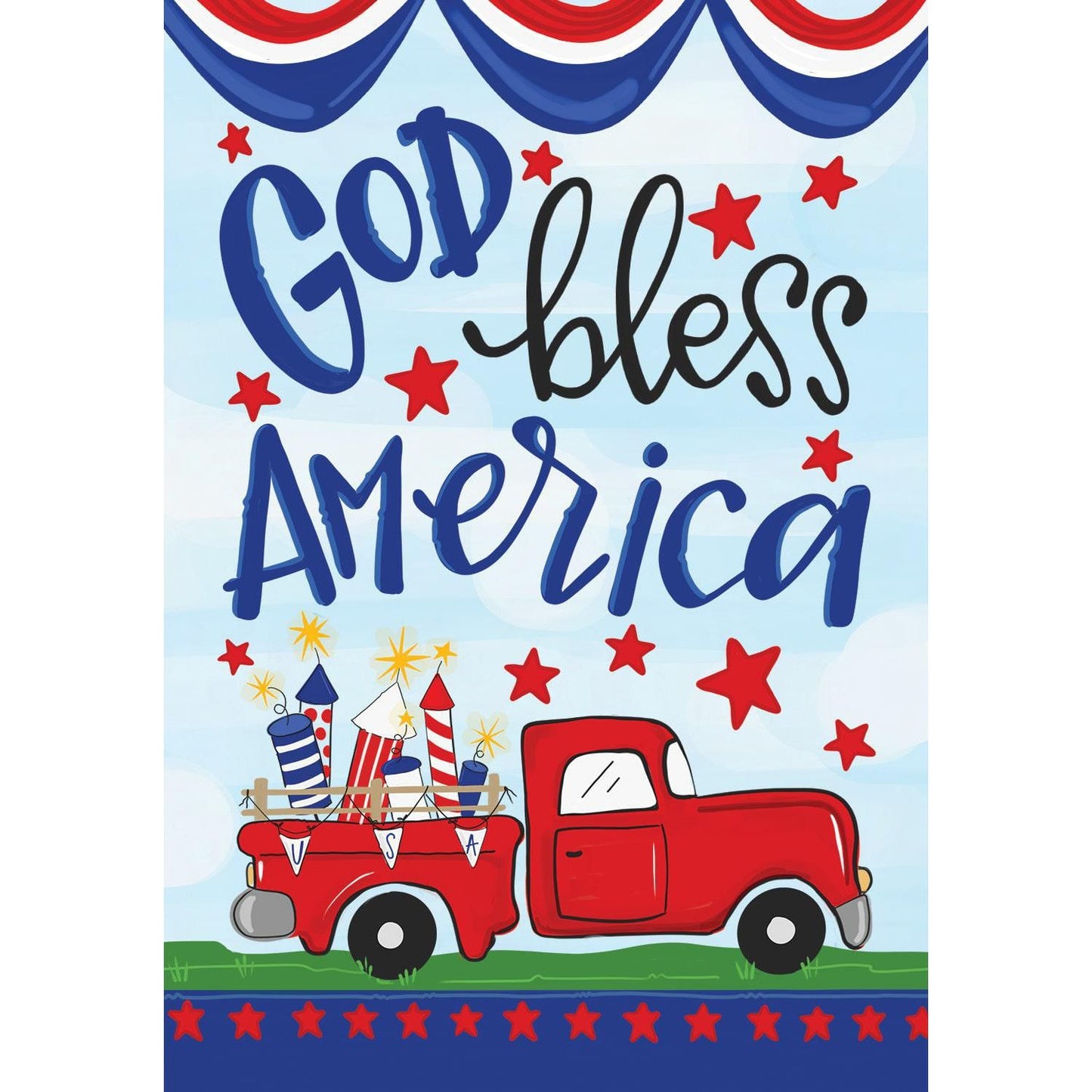 Fireworks Truck Flag