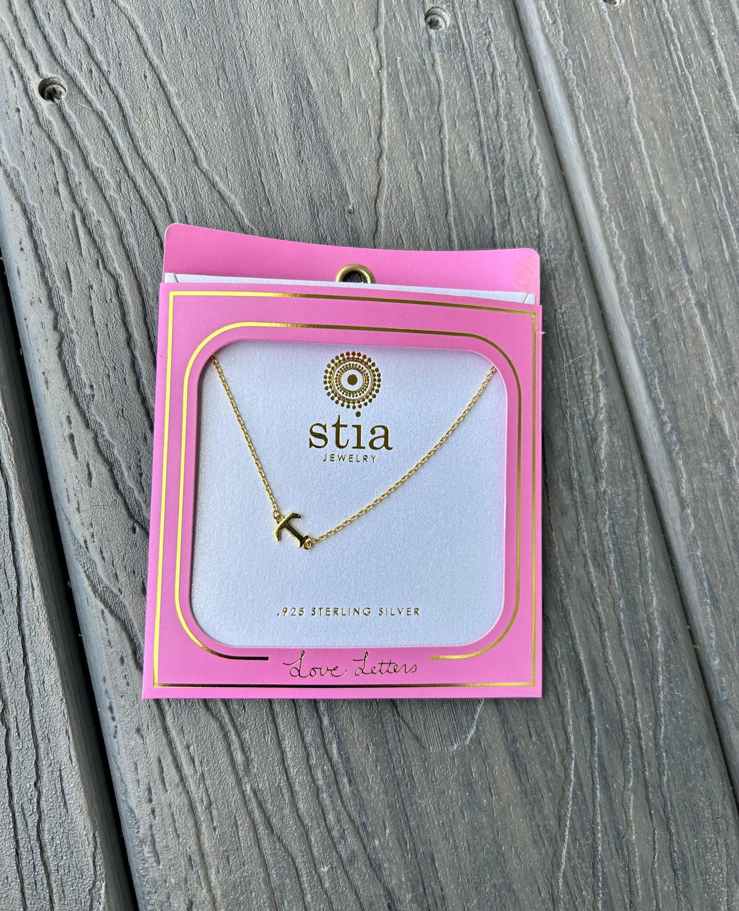 "T" Necklace (Gold)