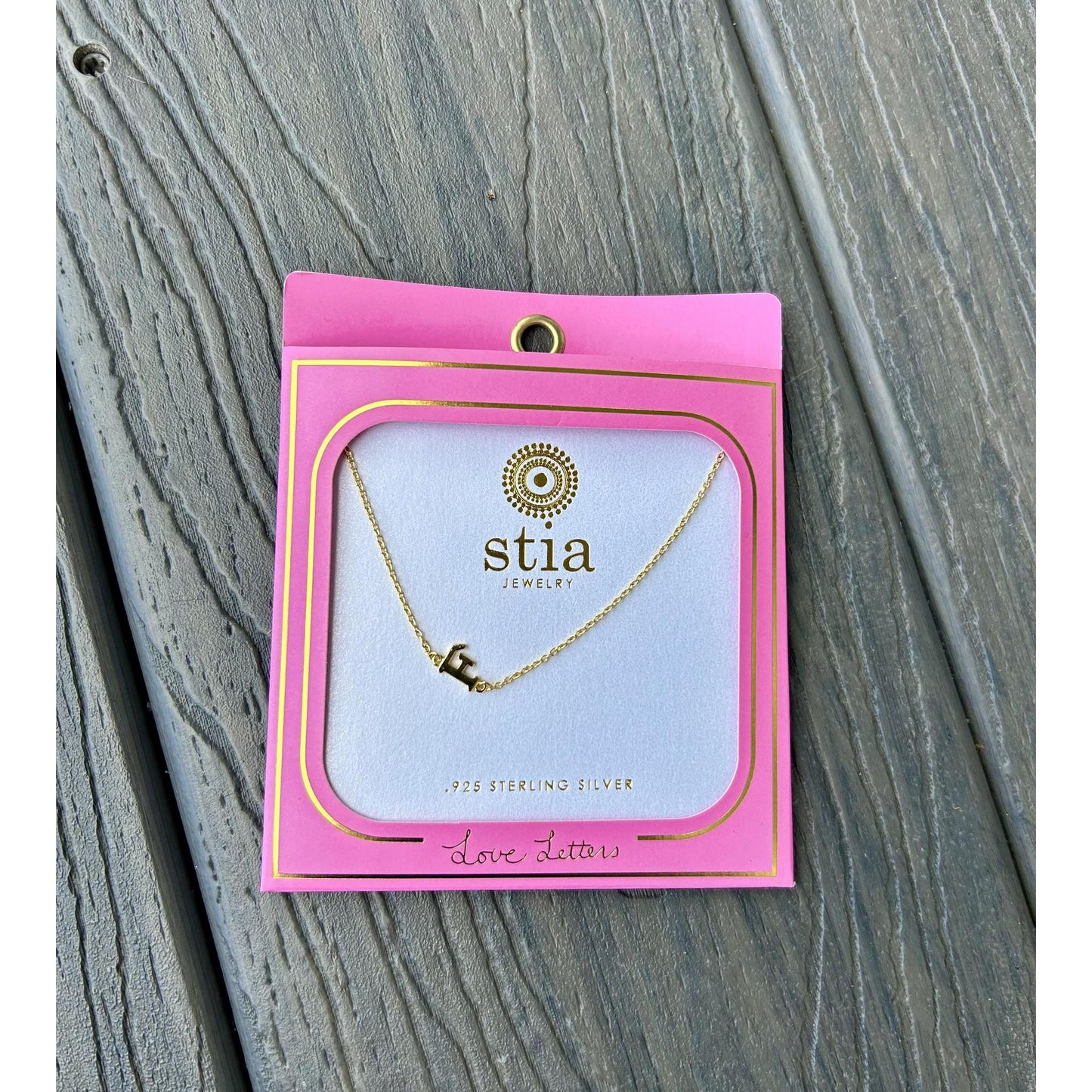 "F" Necklace (Gold)