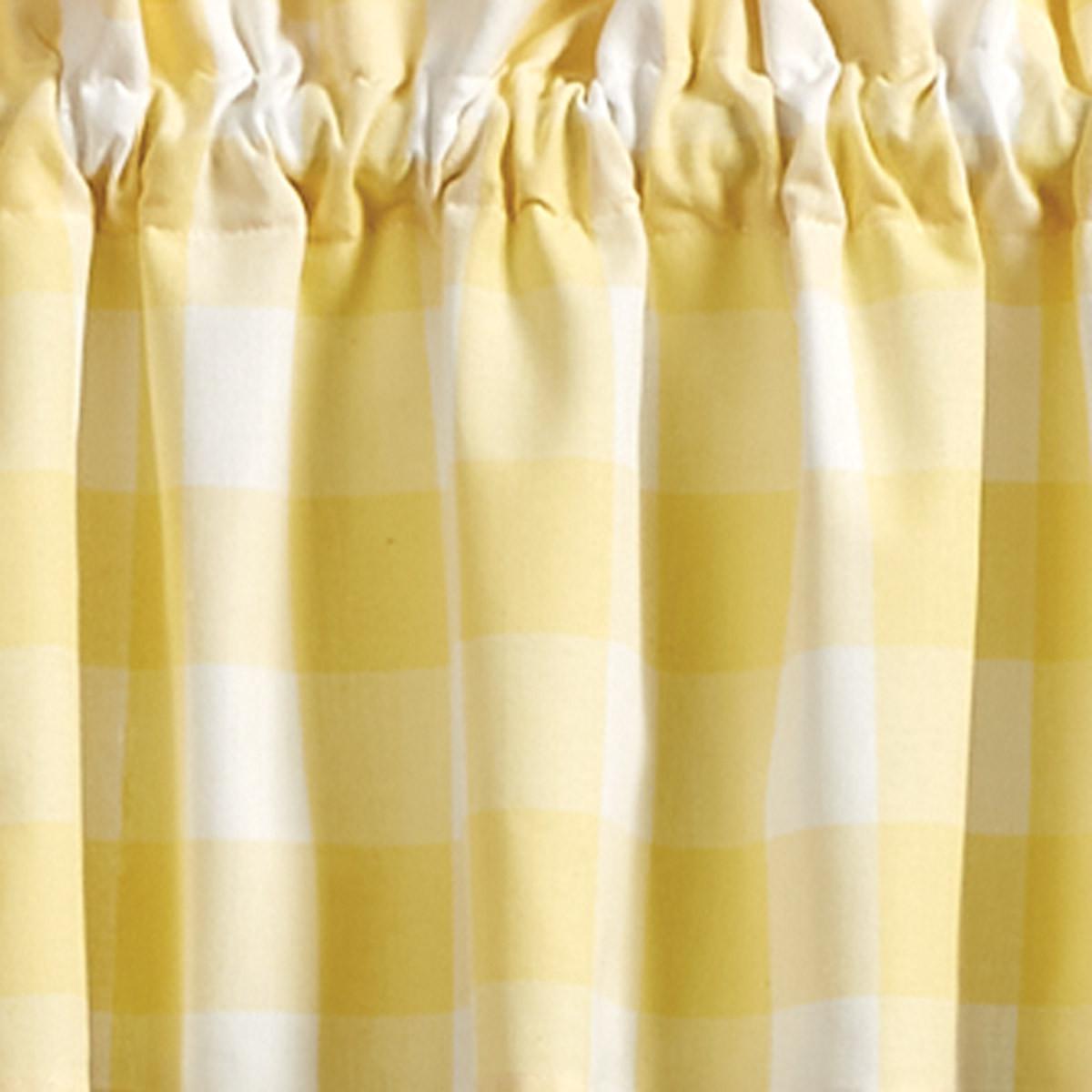 Wicklow Check Valance (Yellow)