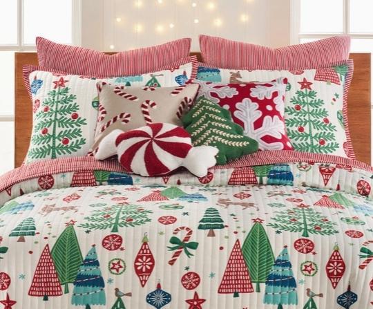 Tree Festival Tree Shape Pillow