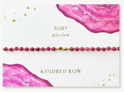 Ruby Healing Gemstone Stacking Bracelet