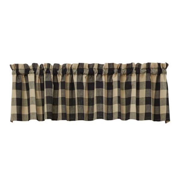 Wicklow Check Valance (Black)