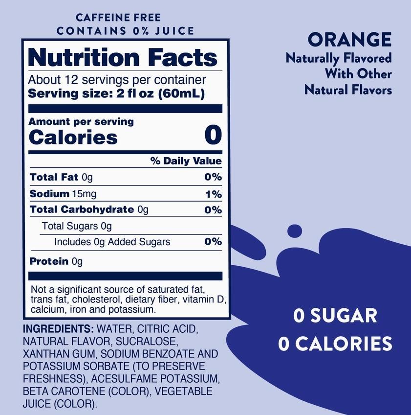 Jordan's Skinny Mixes Sugar Free Orange Soda Syrup