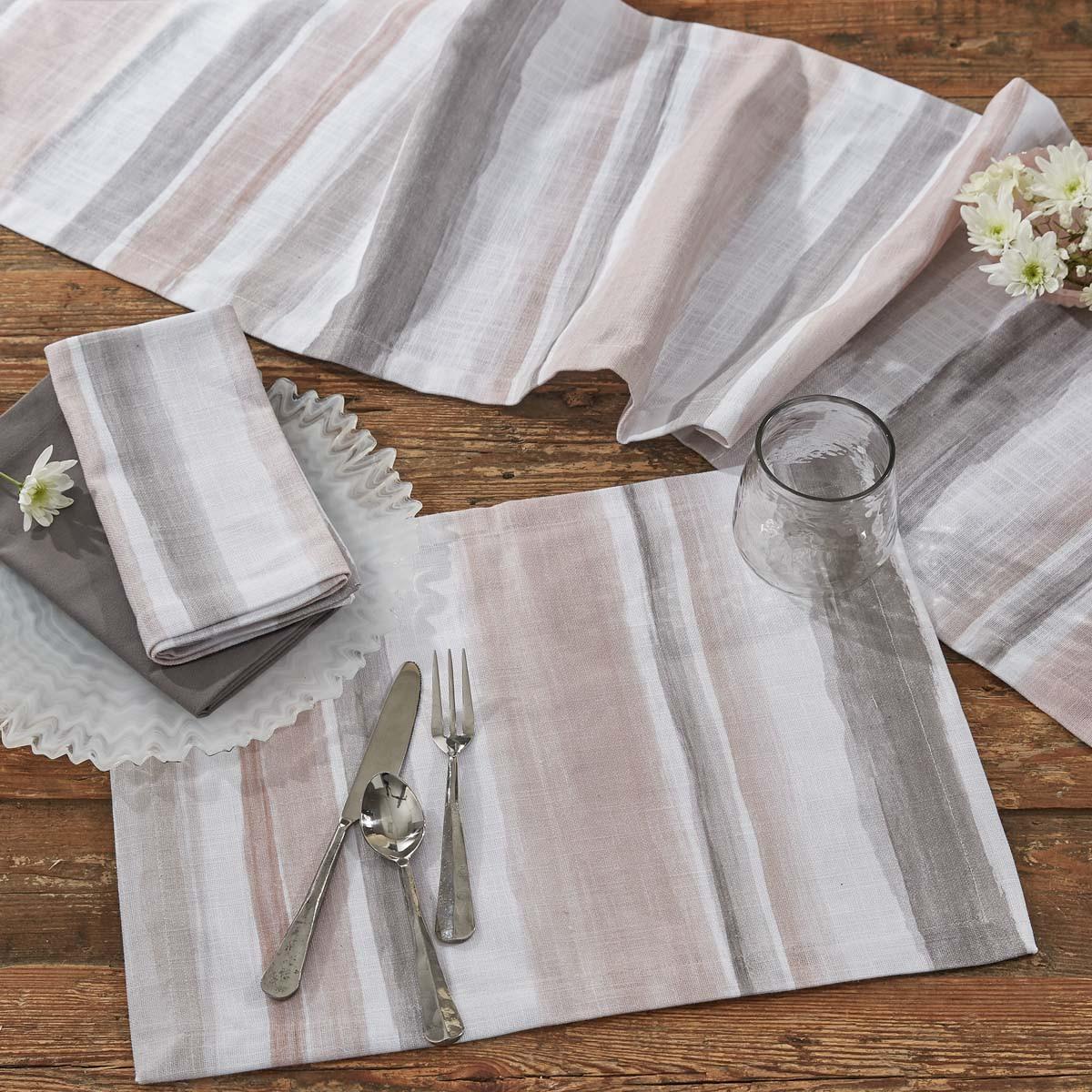 Park Design Sweet Pea Stripe Table Runner 72"