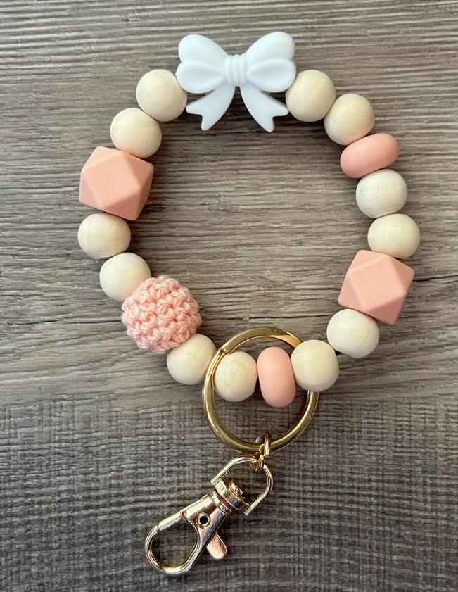 Bow Wristlet Keychain