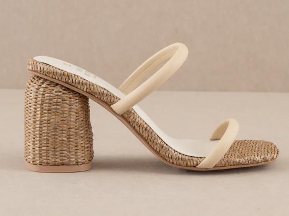 The Margaret Butter Rattan Heel