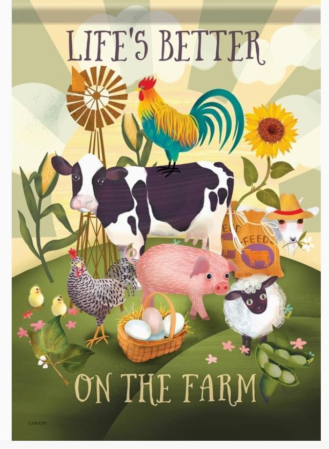 "On the Farm" Dura Soft™ Garden Flag
