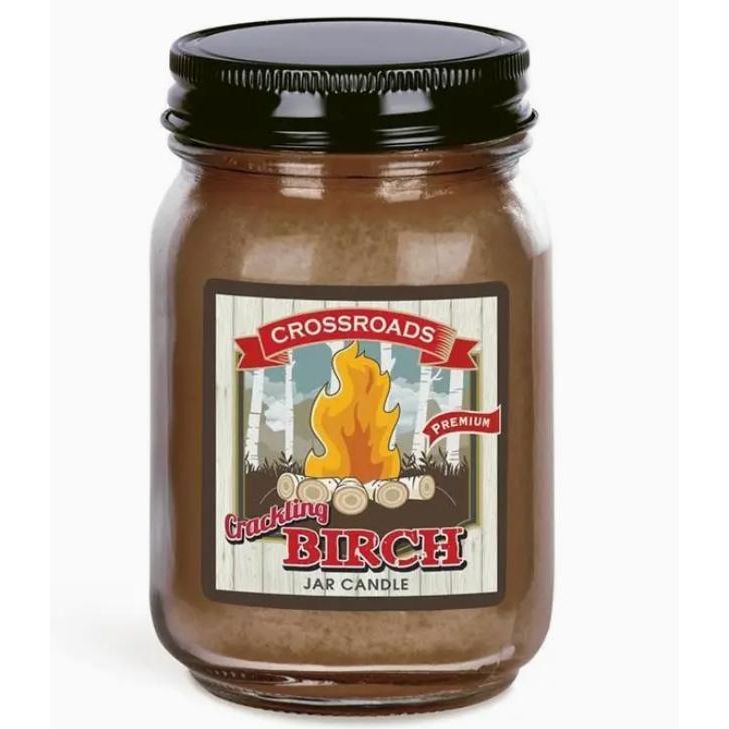 Crossroads Crackling Birch - 12 oz. Pint Candle