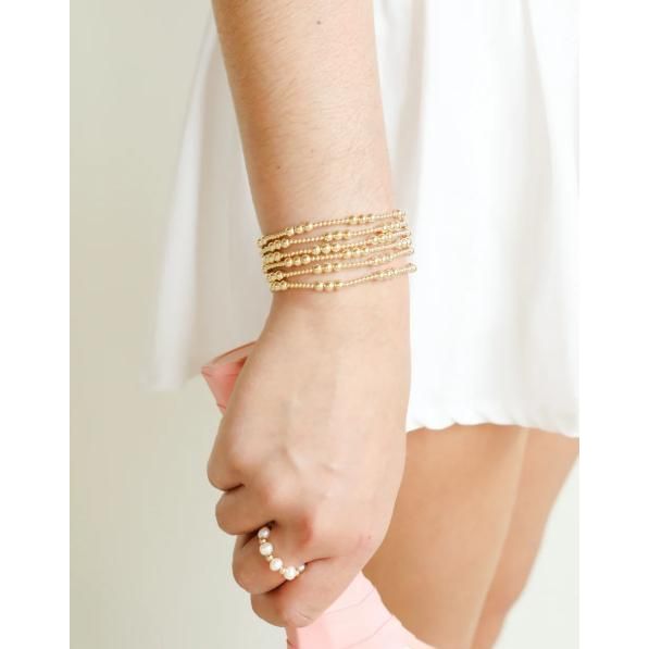 Beaded Blondes ILY Gold Bracelet
