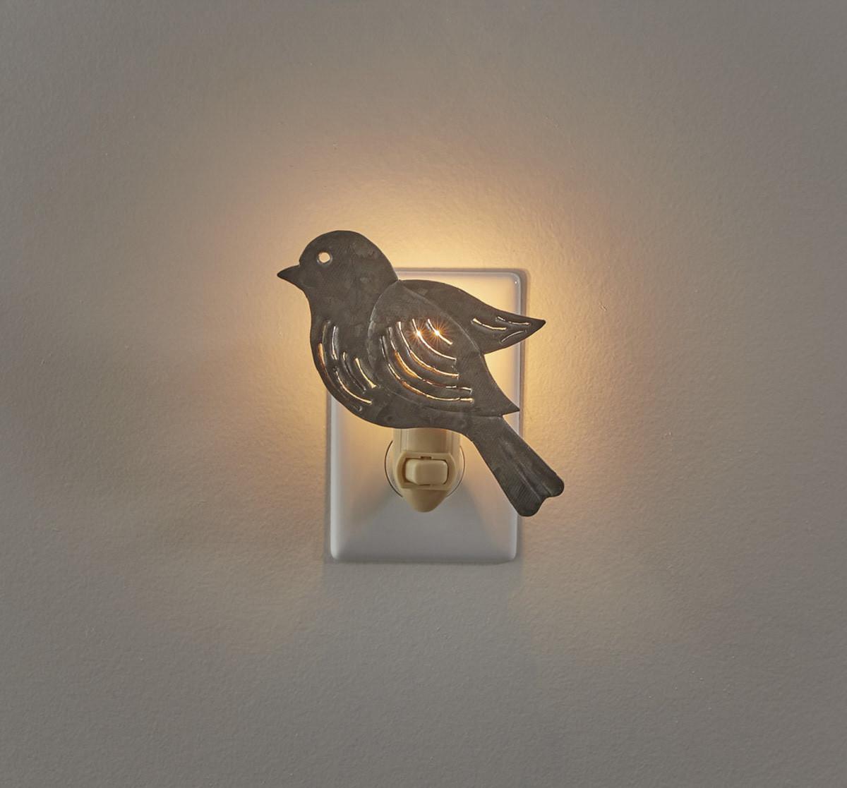 Park Design Galvanized Bird Night Light