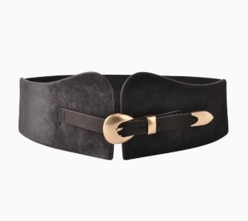 Calf Hair Waist Belt (Chocolate)