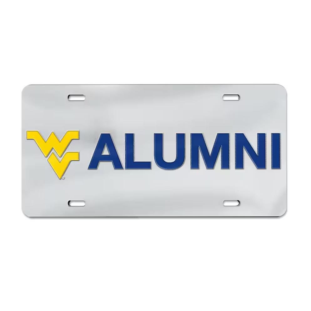 West Virginia Mountaineers Alumni Team Logo Laser Cut Acrylic License Plate