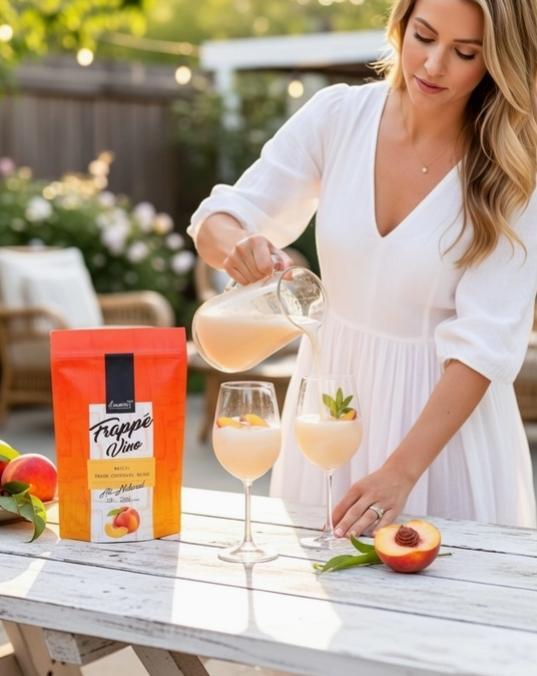 Frappé Vino Peach - Ready-To-Freeze Wine Cocktail