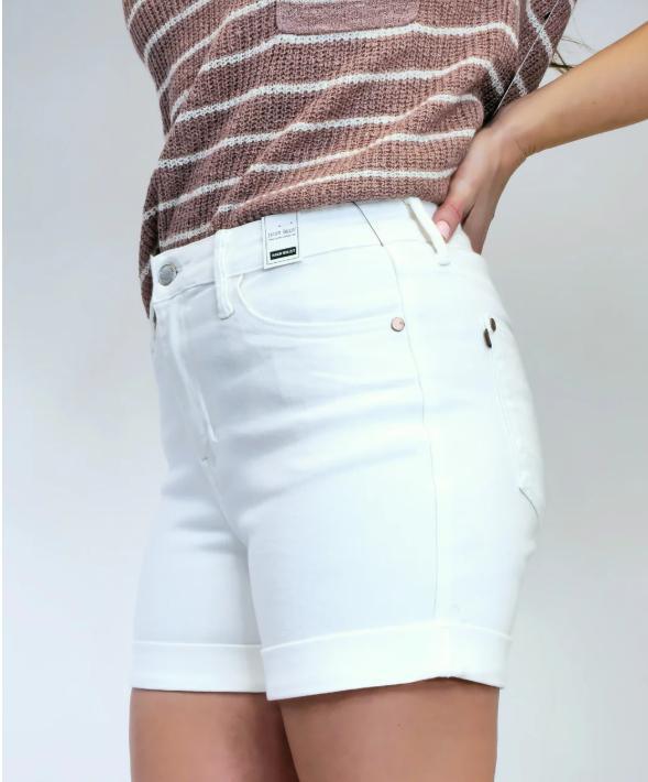 Judy Blue Double Roll Cuff Shorts