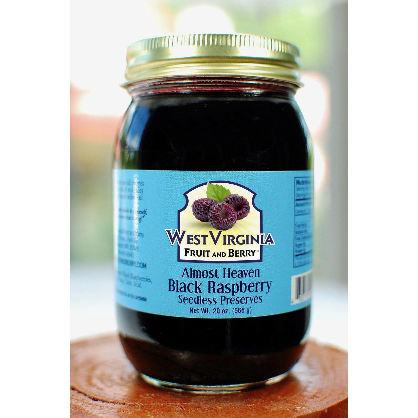 West Virginia Fruit & Berry Almost Heaven Black Raspberry Seedless Preserves