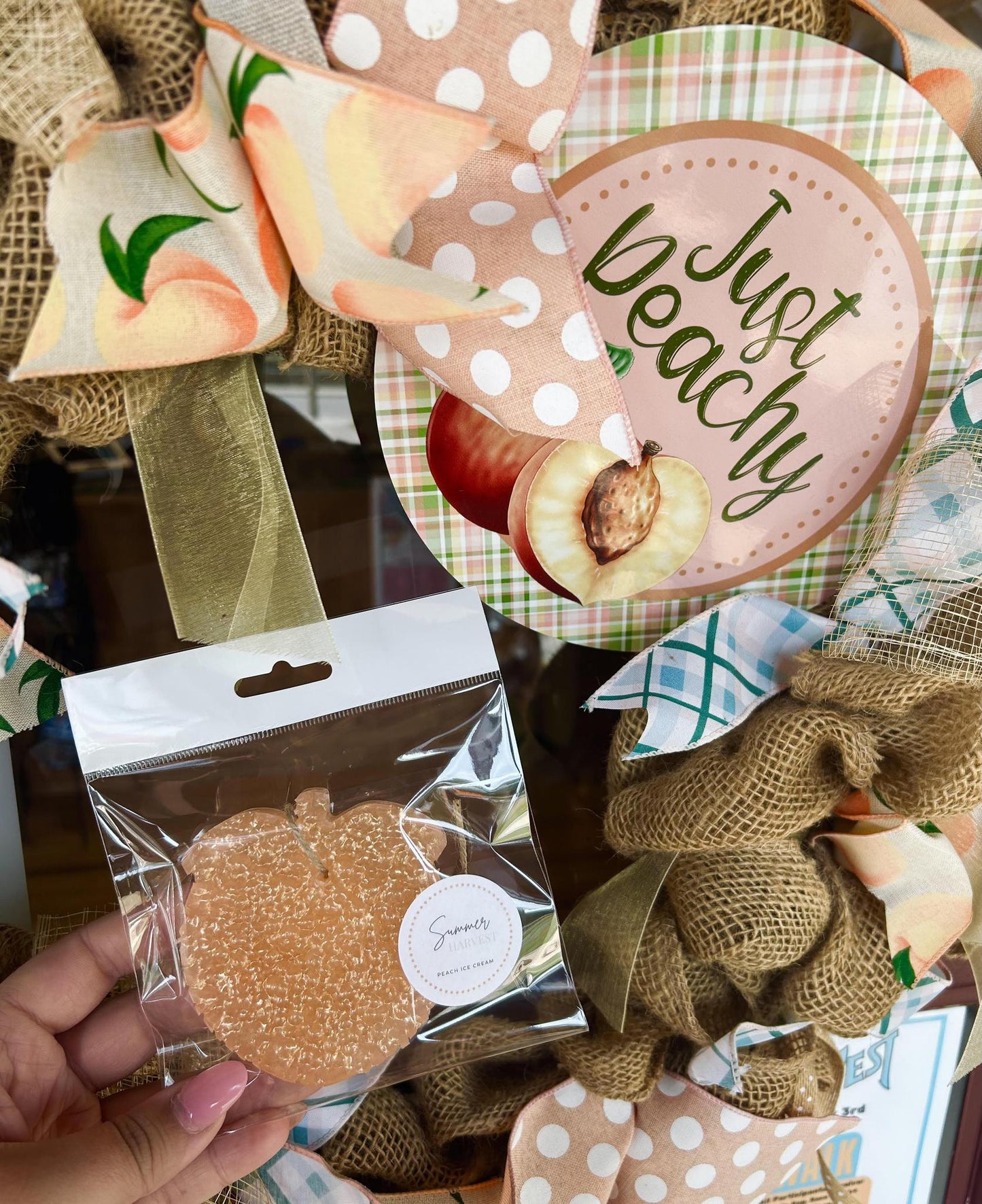 Peach Ice Cream Air Freshener