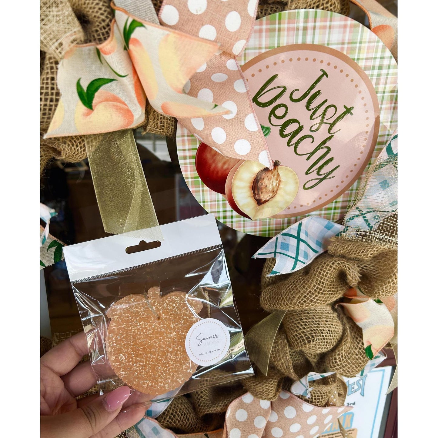 Peach Ice Cream Air Freshener