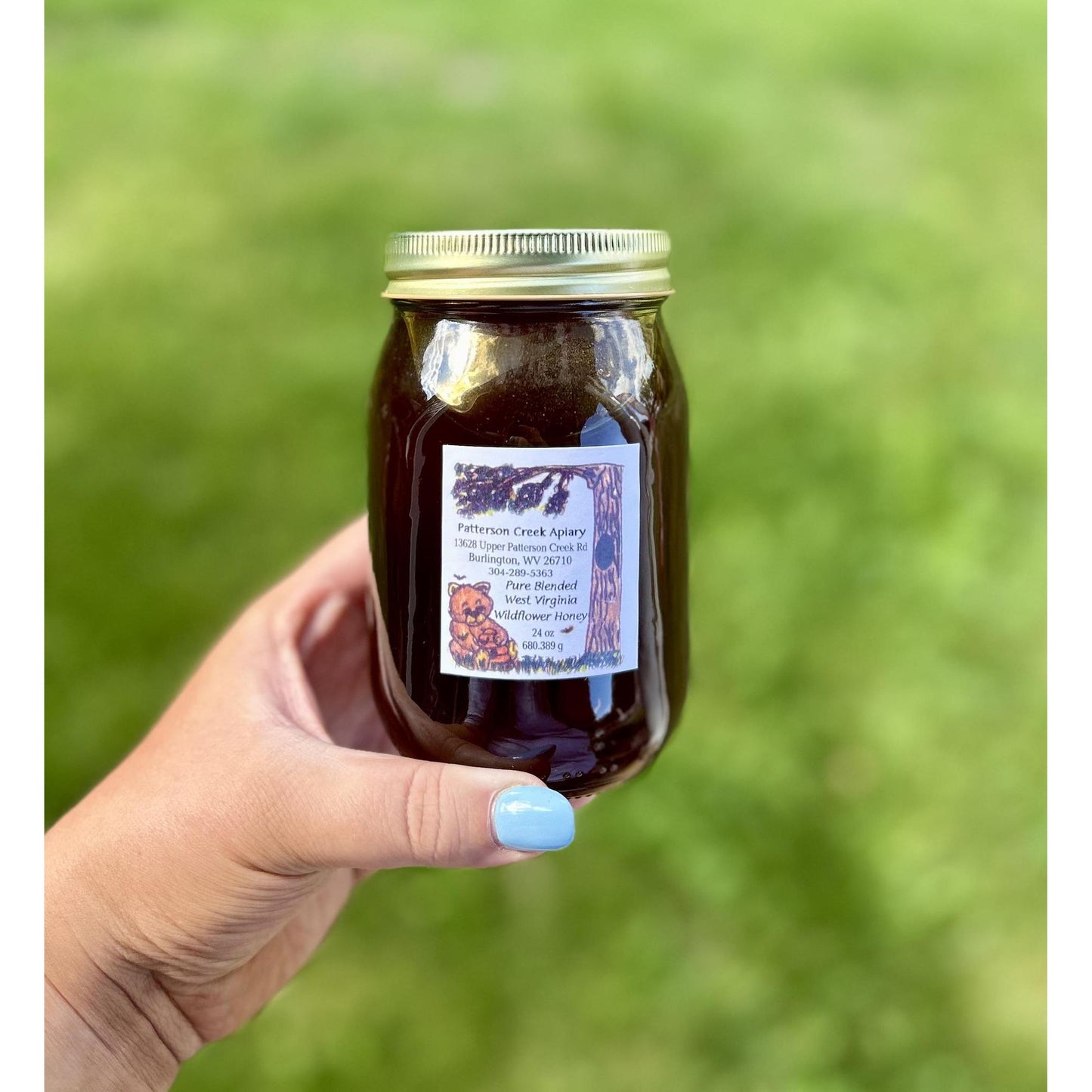 Patterson Creek Apiary Honey Jar