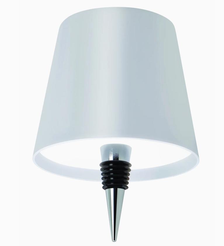 Wine Bottle Lamp - White