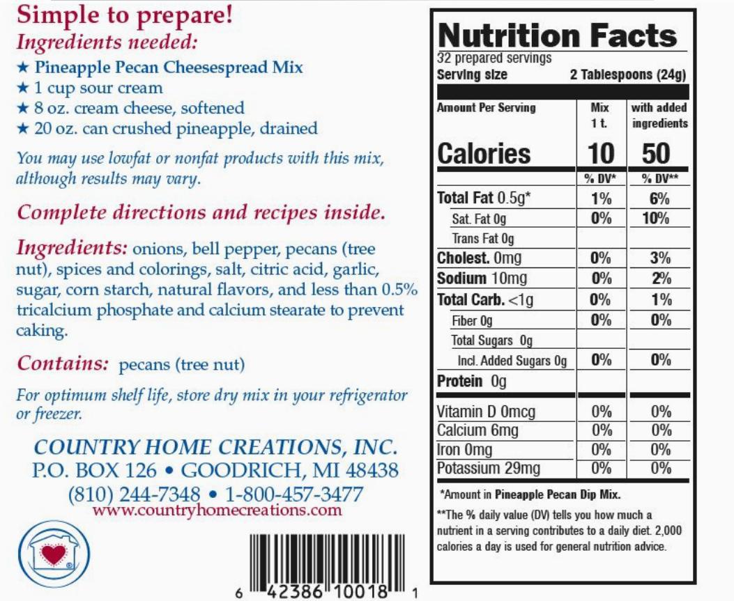 Country Home Creations Pineapple Pecan Cheesespread Mix