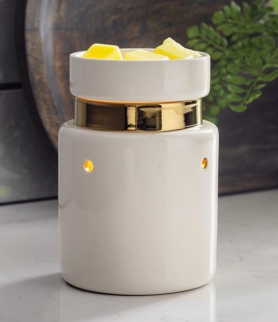 White and Gold Illumination Fragrance Warmer