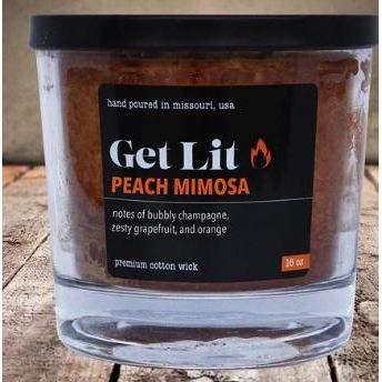 Get Lit Peach Mimosa Candle