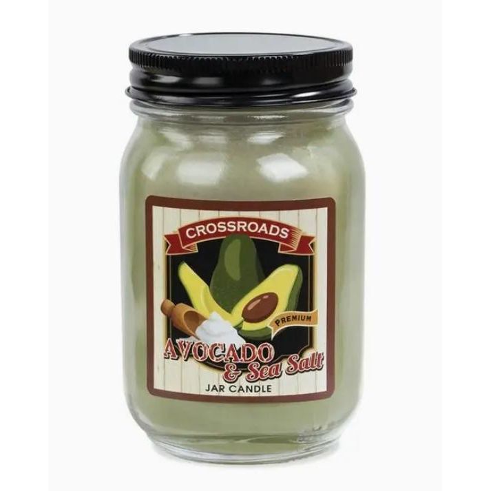 Crossroads Avocado & Sea Salt - 12 oz. Pint Candle