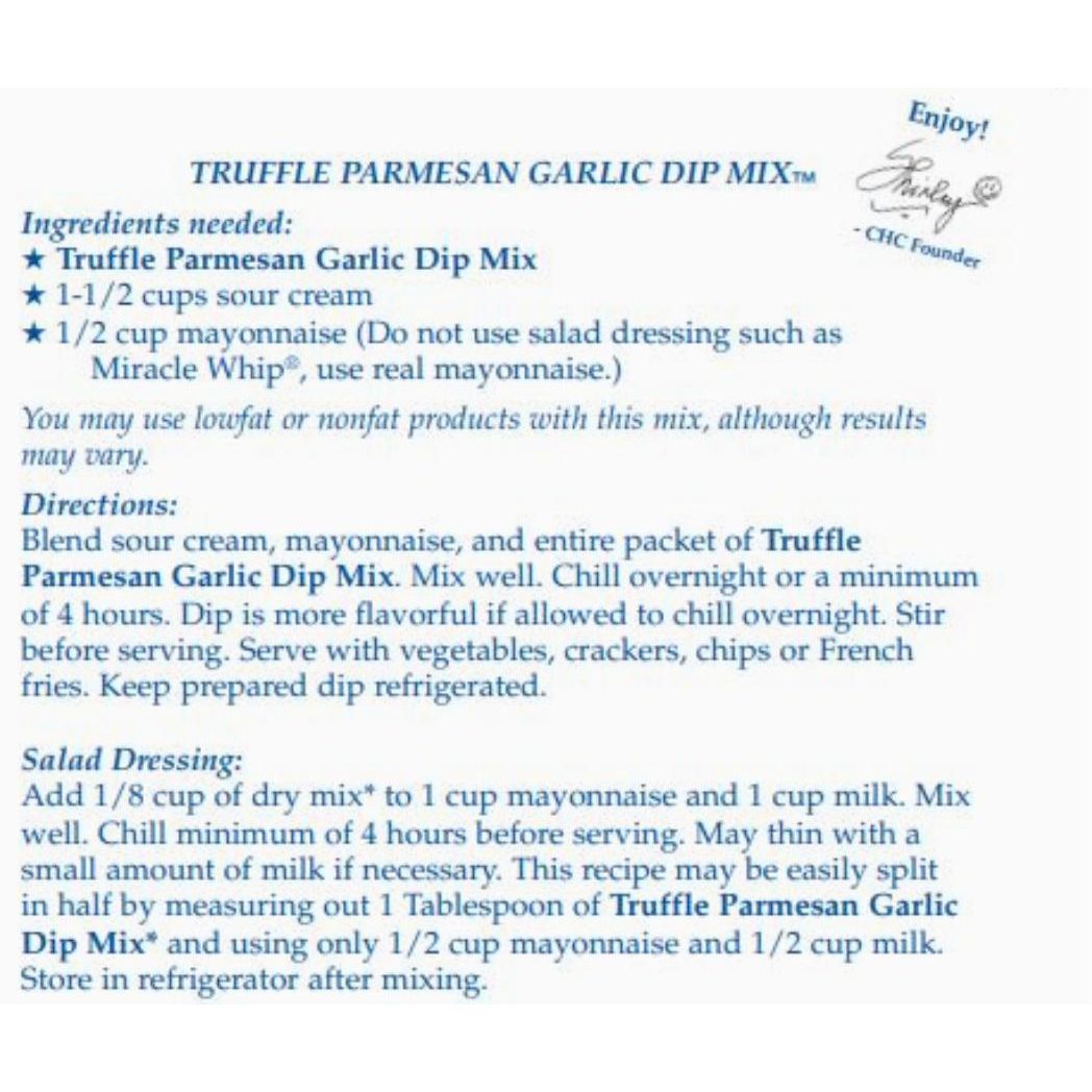 Country Home Creations Truffle Parmesan Garlic Dip Mix