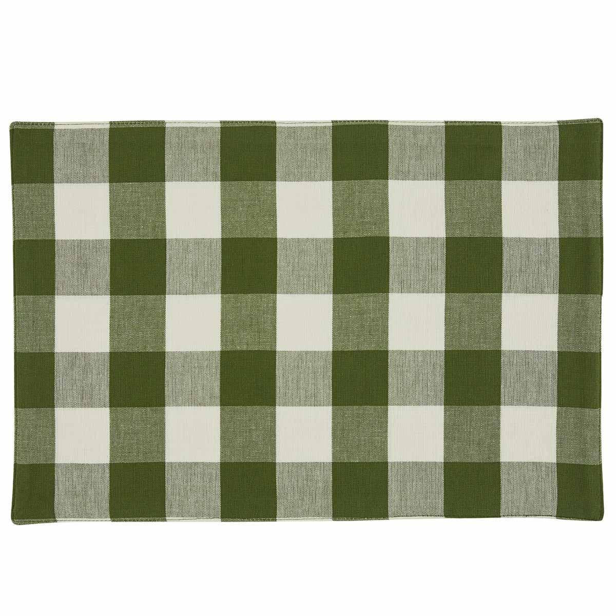 Park Design Wicklow Check Backed Placemat (Sage)
