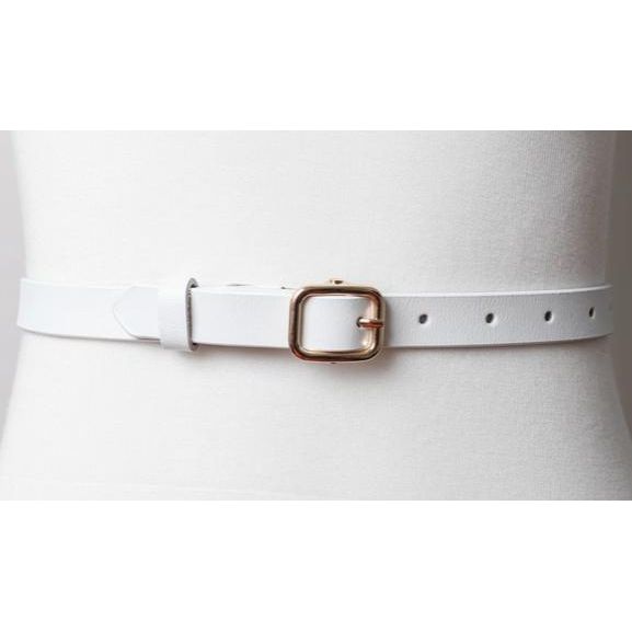Versatile Skinny Leather Belt